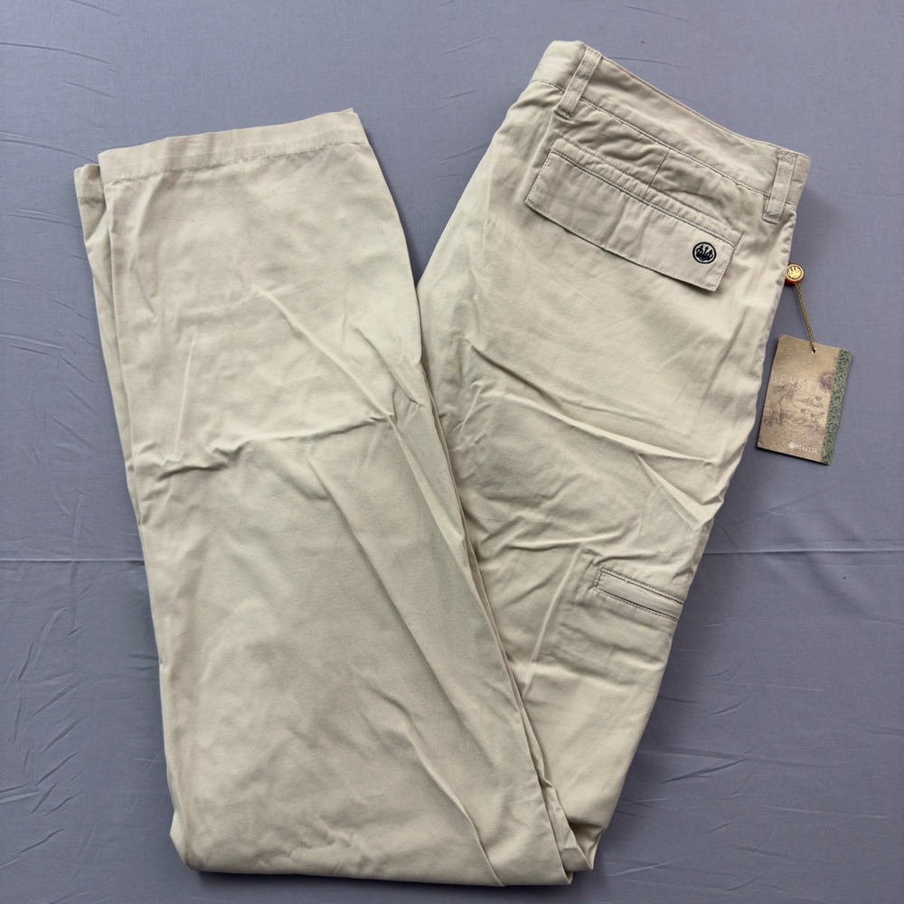 Beretta Mens 40x36 Hunting Pants Khaki Tan Cotton Straight Leg Cargo NWT